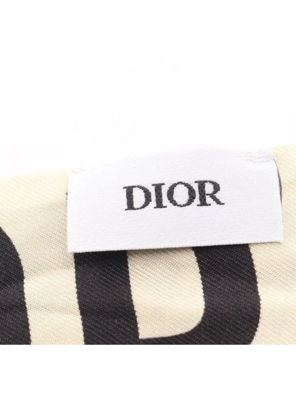 Dior Scarf Mitzah 30 Montaigne Houndstooth Ribbon Silk